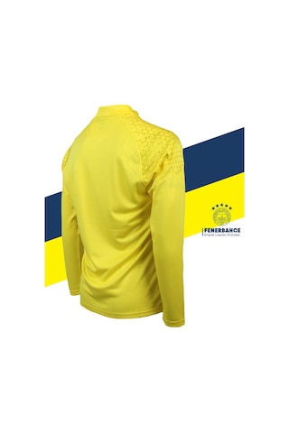 Fenerium Fenerbahçe Lisanslı 23/24 A Takım Futbolcu Yarım Fermuar Sweat Sarı
