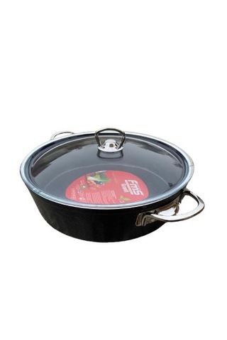 Fms Basık 24 Cm Granit Tencere Gri