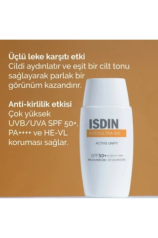 Isdin Fotoultra 100 Active Unify Spf 50+ 50 ML