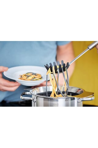 Rösle Silikon Spagetti Açacağı, Yüksek Kaliteli Spagetti Kaşığı, Yuvarlak Saplı Ve Silikon Kaplamalı, Paslanm