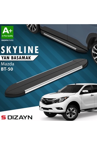 S-dizayn Mazda Bt-50 Pick-up Skyline Krom Yan Basamak 193 Cm 2006-2012 A+ Kalite