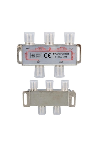 Ayt 5-2500 Mhz 1-4 Splitter Uydu Çanak Anten Sinyal Çoklayıcı