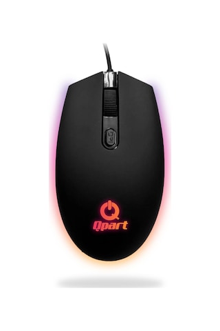 Qpart QM-101 Usb Rainbow Işıklı Oyuncu Mouse