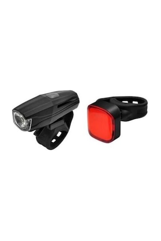Jıng-yı Ön Arka Şarjlı Faf 450 Lümen Stop Set Jy-7029 + Jy-6217t Siyah - Kırmızı
