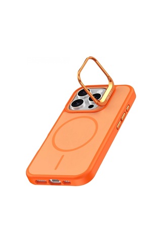 Joko Apple Uyumlu, iPhone 16 Pro Max Flexa Magsafe Kapak - Turuncu