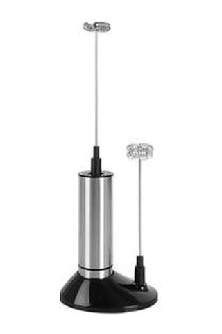 Soulader Elektrikli Süt Köpürtücü - Paslanmaz Çelik Isıtıcılı Otomatik Köpük Yapma Makinesi, Latte Cappuccino Sıcak Soğuk Köpük Hazırlama Aleti Siyah