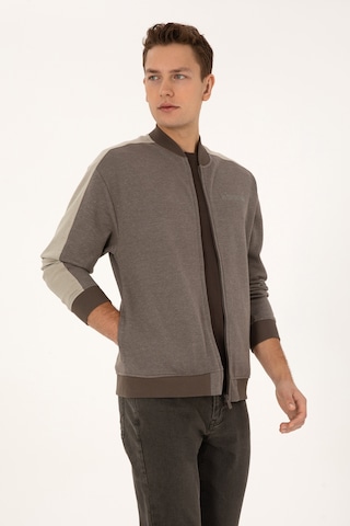 U.s. Polo Assn. Erkek Vizon Hırka Örme 50315820-vr052 Vızon