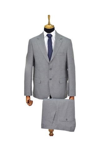Suitmen Erkek 4 Drop Çift Yırtmaçlı Takım Elbise Bgl-st04565 Açık Gri