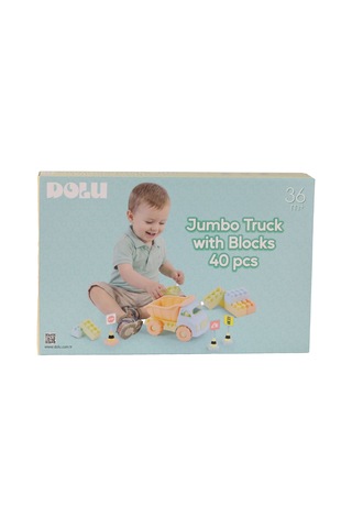 5219 Oyuncak Jumbo Kamyon Ve Bloklar 40 Parça Standart
