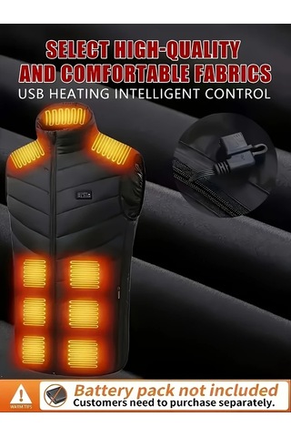 Willowhaven Erkek Ve Kadın Isıtmalı Yelek 4 Kontrollü 3 Isı Seviyeli Xxl Bataryasız