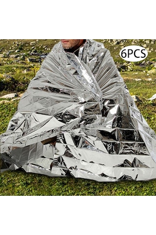 Homyl 6 Parça Hayatta Kalma Battaniyesi Kompakt Uzay 130x210cm Arjantin Gri