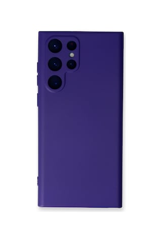 Galaxy S23 Ultra Kılıf Nano İçi Kadife Silikon - Mor