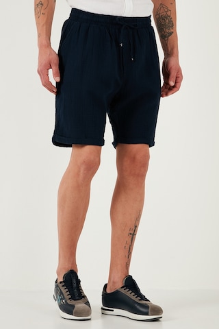 Buratti % 100 Pamuk Regular Fit Normal Bel Müslin Erkek Short Cf25S657802 Lacivert