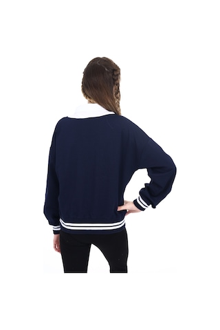Toontoy Kız Çocuk Okul Sweatshirt Lacivert