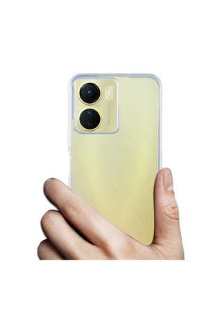 FitCase Vivo Y16 Kılıf Kamera Korumalı Silikon Şeffaf Arka Kapak