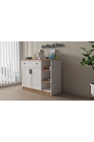 Açık Raflı Modern Kahve Köşesi