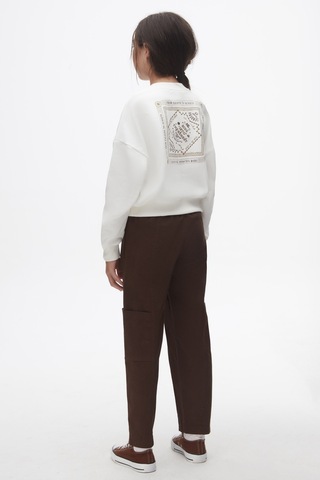 Nk Kids Kız Çocuk Sweatshirt 37807 Ekru