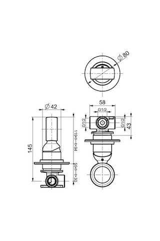 İtalyan Webert Opera Ankastre Tek Kollu Duş Bataryası Krom