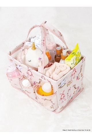 Modernavm Baby Bebek Bakım Çantası 15*43*14 Pembe Çok Renkli