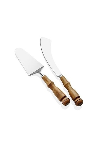 The Mia Woody Pasta Servis Takımı 2 Parça Kahverengi