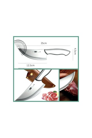 Omeniv 25cm Şef Bıçağı Kılıflı Et Balık Salata Outdoor