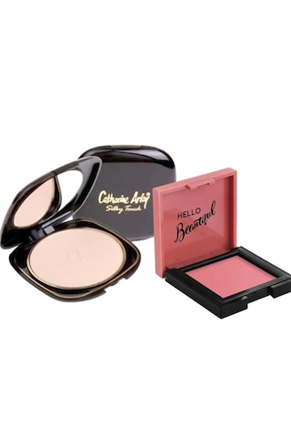 Catherine Arley Pudra No 6 + Pastel Cream Blush - Krem Allık 41