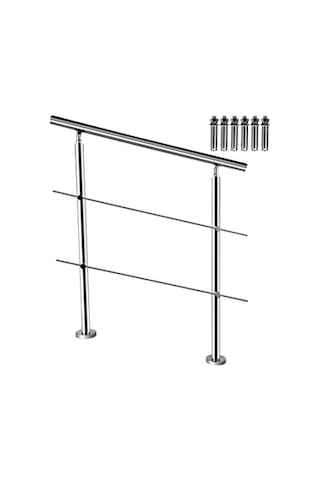 ALÜMİNYUM MERDİVEN TUTUNMA BARI BALKON KORKULUK HAVUZ KORKULUK (300 cm)