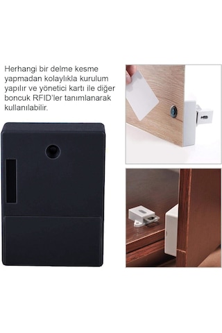 Dolap Ve Çekmece İçin Manyetik Anahtar Gizli Kilit Sistemi