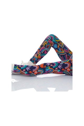 Lovetti Kız Çocuk Brave & Happy Desen Tayt 1200 Çok Renkli