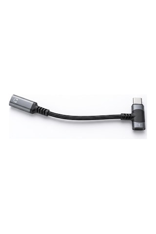 Tr Type-c Kulaklık Ve Şarj Dönüştürücü L Tipi Çoğaltıcı Kablo Örgülü 3.5mm Ses Ve Güç Adaptörü Cn03