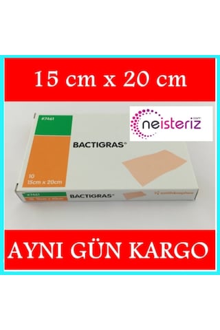 Smith&Nephew Bactigras Parafinli Antiseptik Tül Sargı Yara Bakım Örtüsü 15 x 20 CM