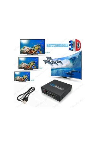 Hdmi Çoklayıcı 1 Giriş 2 Çıkışlı 1080P 3D Hdmi Splitter