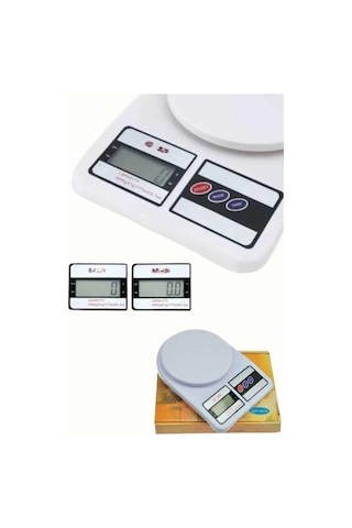 Dijital Hassas 10 Kg Mutfak Terazisi Tartısı Lcd Ekran Mutfak Tartısı Açık Gri 10968427