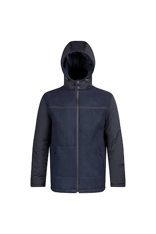 Hatemoğlu Lacivert Regular Fit Hakim Yaka Yünlü Kapüşonlu Şişme Mont 22192024a002 005 1852674 Lacivert