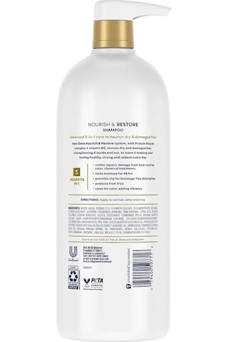 Dove 5 İ 1 Arada Besleyici & Onarıcı Şampuan 1lt Tüm Saçlar