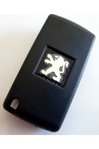 Peugeot 2 Butonlu Sustali Kumanda Kabi Pil Yatakli Logolu 398889445