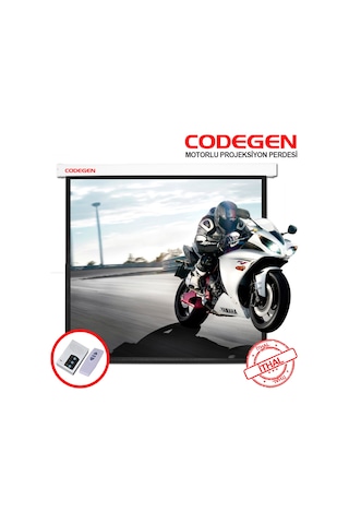 Codegen (Ex-40) 400X300 Motorlu U.K. Projeksiyon Perdesi