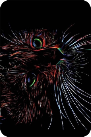 Siyah Kedi Desenli Banyo Halısı Klozet Paspas Seti Bs295n11