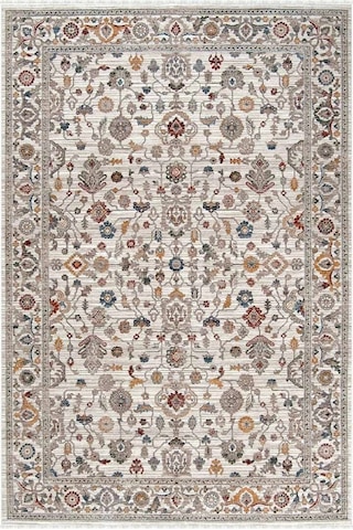 Hoom Rugs Otantik 2601 Renkli Vintage Desenli Salon Halısı Çok Renkli