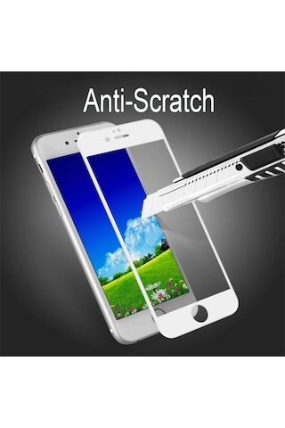 Apple Uyumlu iPhone 6 Plus / 7 Plus / 8 Plus Siyah Seramik Nano Kırılmayan Cam Ekran Koruyucu
