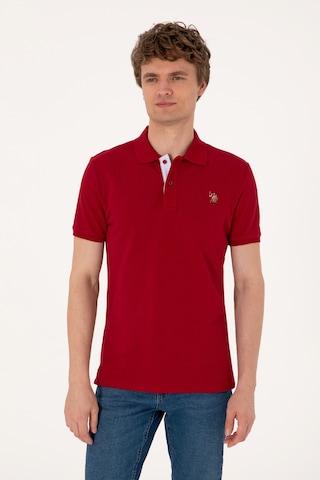 U.S. Polo Assn. Erkek Slim Fit Polo Yaka Bordo Basic Tişört 50310669-VR014