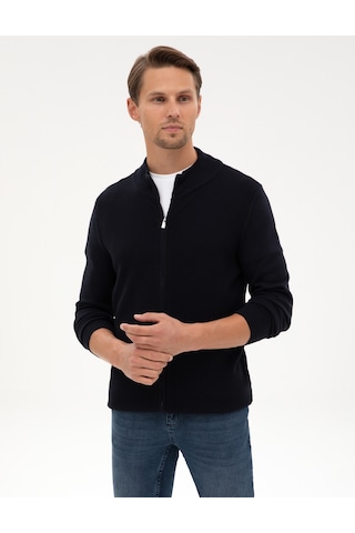 Pierre Cardin Erkek Lacivert Hırka Triko 50317341-vr033 Lacivert