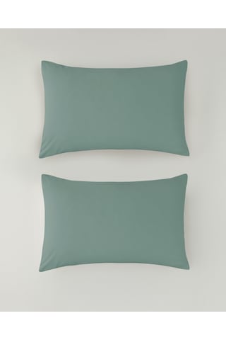 English Home Novella Premium Soft Cotton 2'li Yastık Kılıfı 50x70 Cm Koyu Seledon