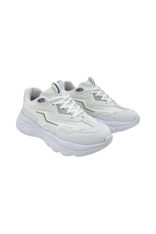 Papuçcity Slzr 02754 Unisex Yüksek Taban Günlük Spor Ayakkabı Beyaz