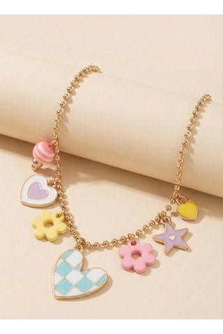 Claire's Kalpli Kolye Çok Renkli