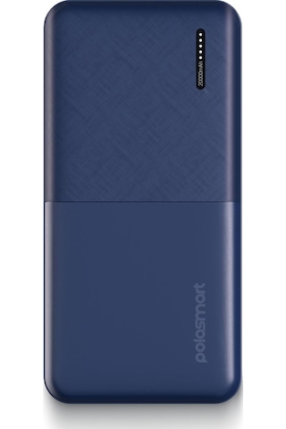 Polosmart Pbs132 Led Göstergeli 2 Usb 1 Pd Çıkışlı Taşınabilir Şarj Cihazı Powerbank Navy Lacivert
