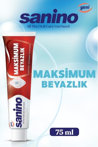 Sanino Maksimum Beyazlık Diş Macunu 75 ML