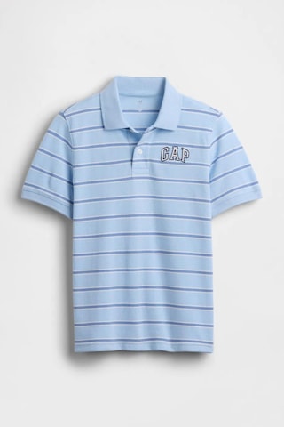 Gap Erkek Çocuk Logo Detaylı Pique Mavi Polo T-shirt-13557 Mavi