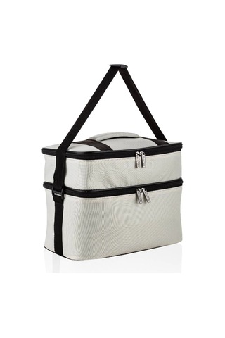 Ns Reliable Kamp Piknik Termal Soğutucu Yalıtımlı Buzluk Termos Çanta 2 Li Set - 960 Krem