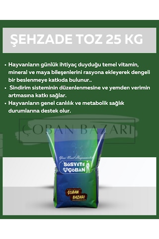 Şehzade Toz 25 Kg
